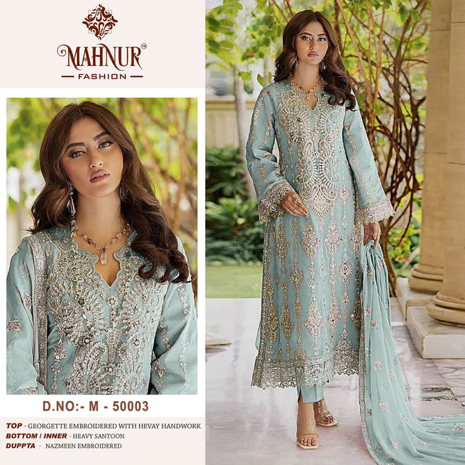 Mahnur Vol 50 Georgette Pakistani Suits Wholesale Shop In Surat
